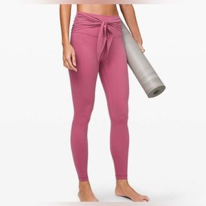 NWOT Lululemon Align Legging Wrap Waist in Moss Rose, Size 4
